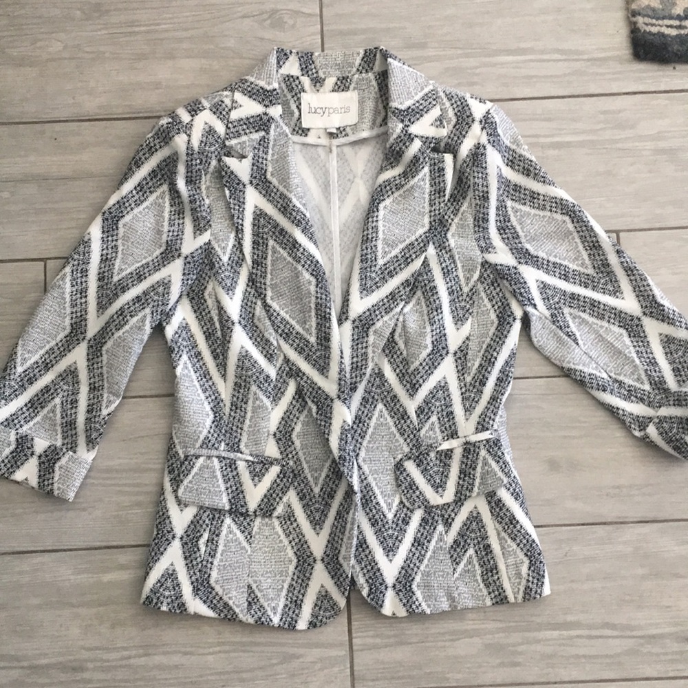 Patterned blazer